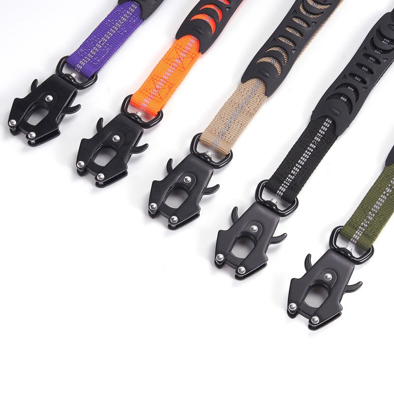 Tactical Dog Leash for Secure Low-Light Walk Control