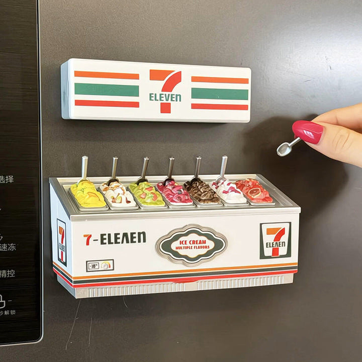 Mini Ice Cream Freezer Magnet Display Model