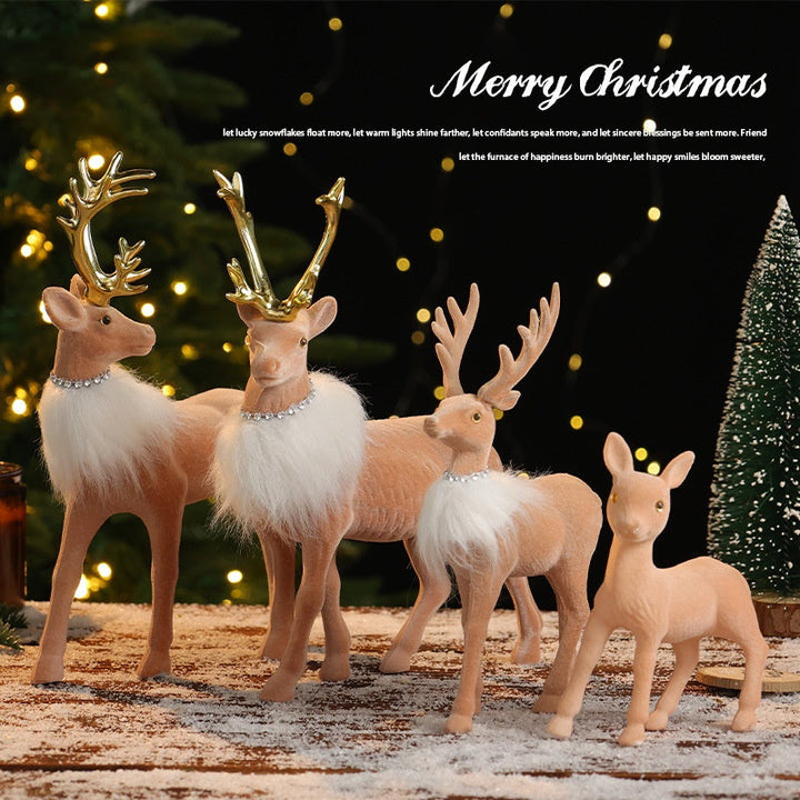 Reindeer Christmas Decor for a Woodland Scene