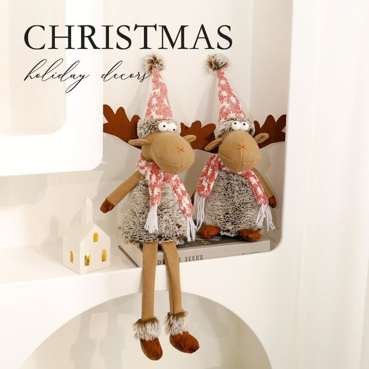 Reindeer Plush Christmas Decoration for Cozy Displays
