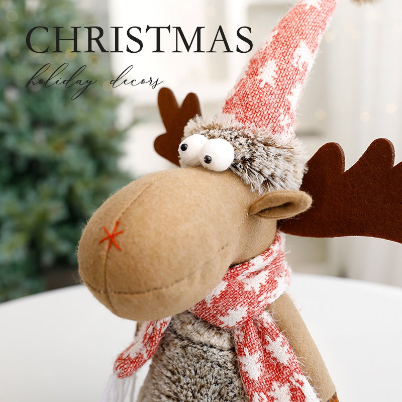 Reindeer Plush Christmas Decoration for Cozy Displays