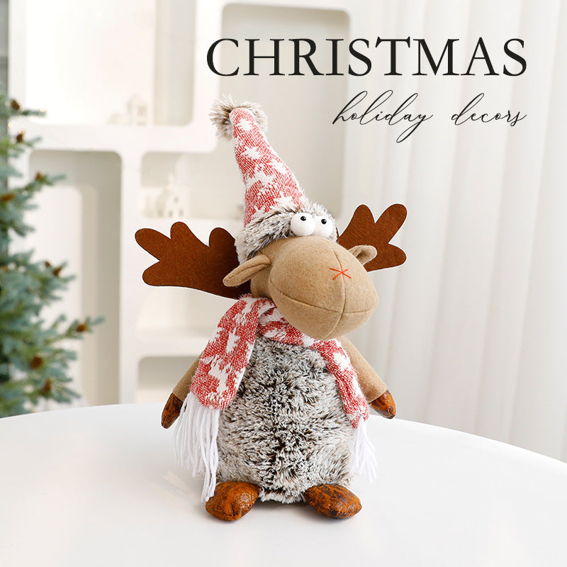 Reindeer Plush Christmas Decoration for Cozy Displays