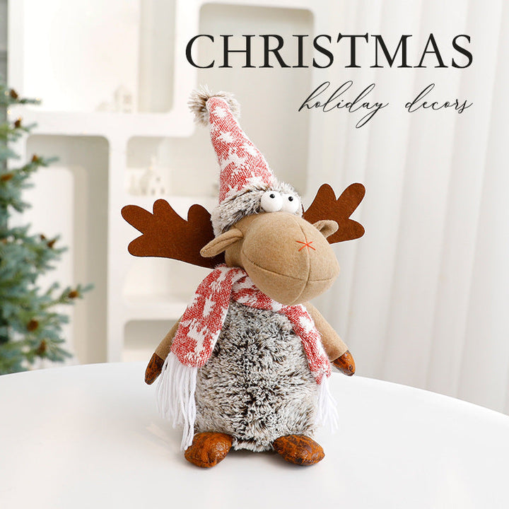 Reindeer Plush Christmas Decoration for Cozy Displays