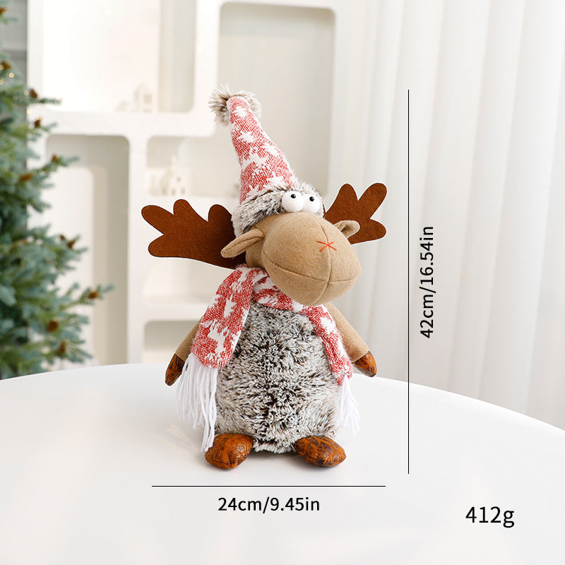 Reindeer Plush Christmas Decoration for Cozy Displays