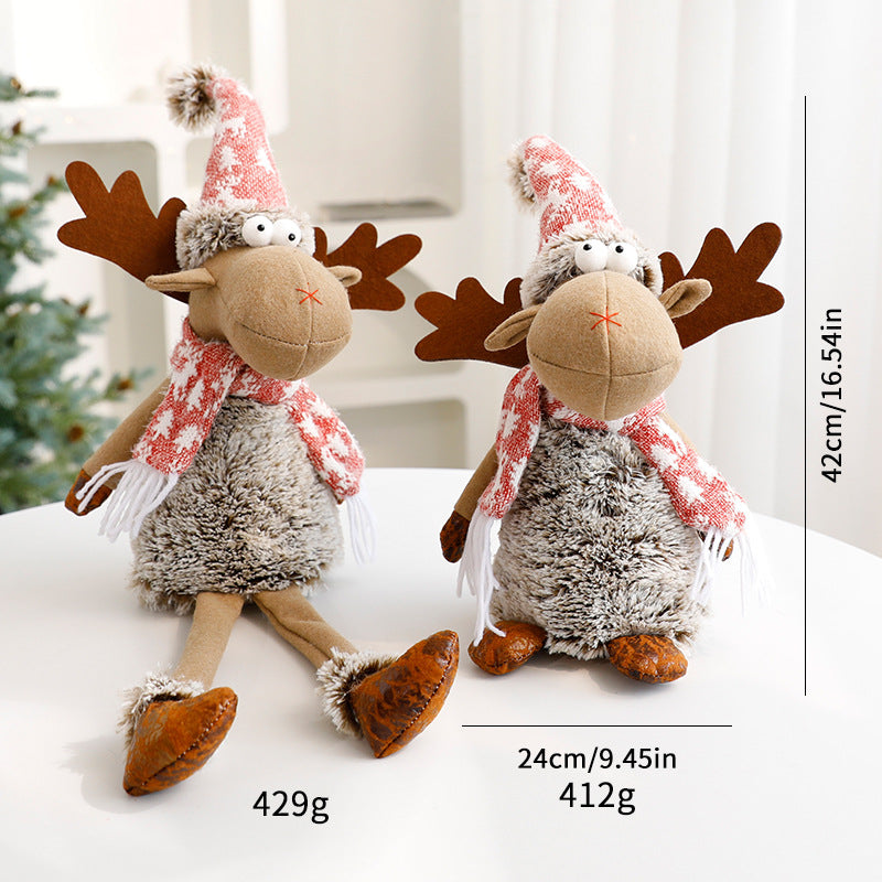 Reindeer Plush Christmas Decoration for Cozy Displays