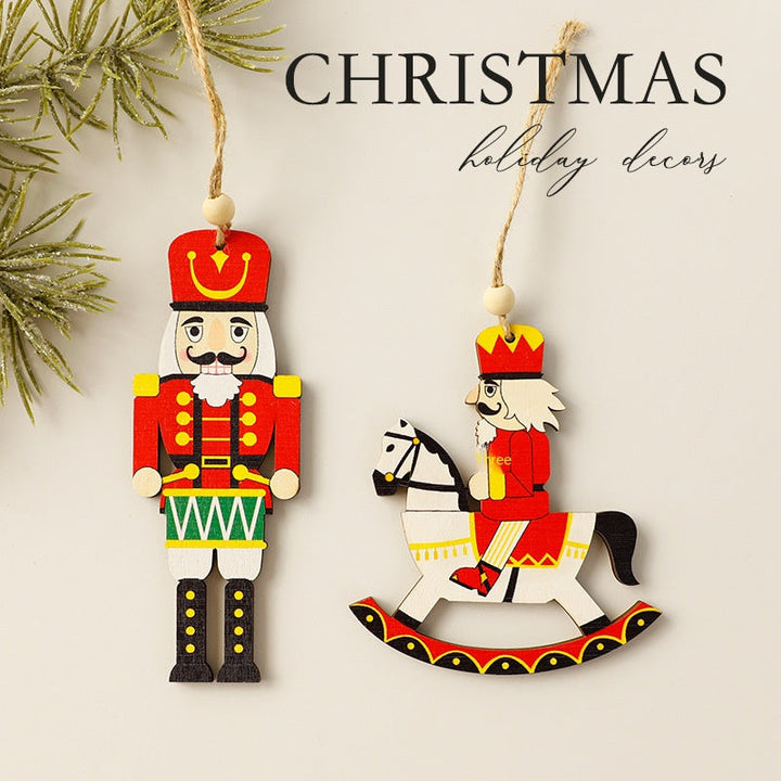 Wooden Christmas Ornaments - Nostalgic Tree Decor