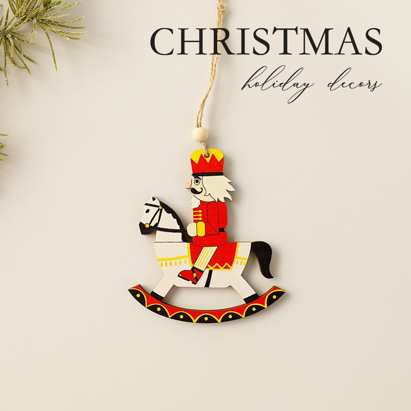 Wooden Christmas Ornaments - Nostalgic Tree Decor