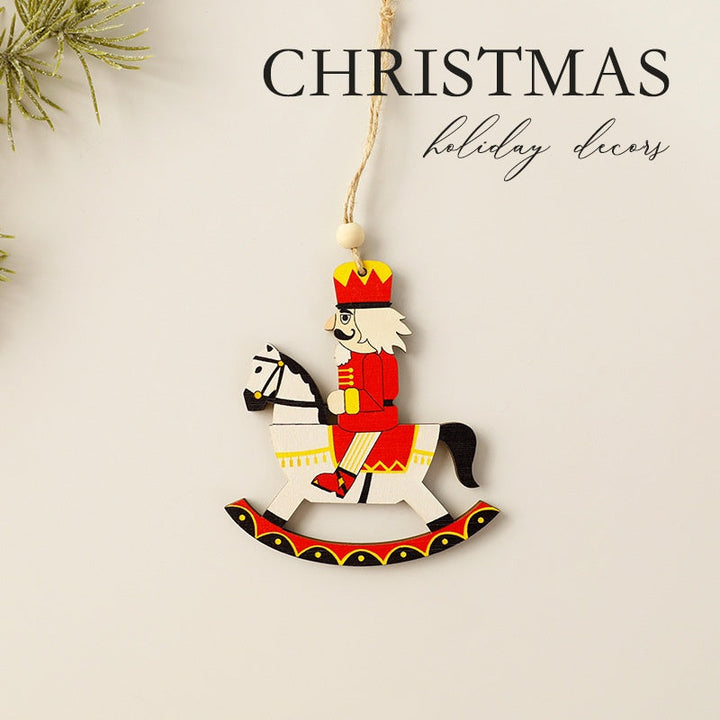 Wooden Christmas Ornaments - Nostalgic Tree Decor