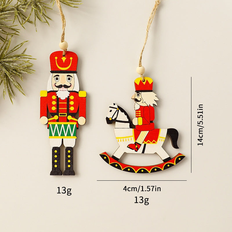 Wooden Christmas Ornaments - Nostalgic Tree Decor