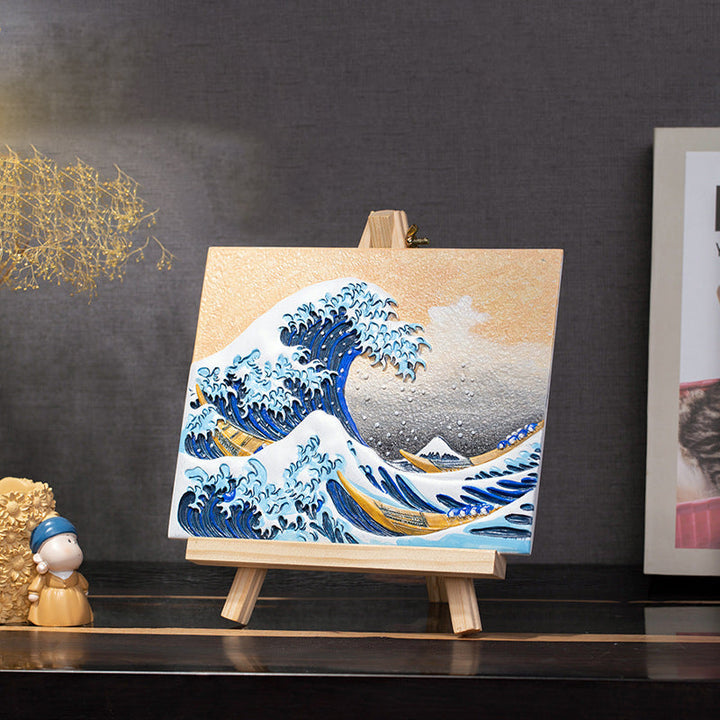 3D Great Wave Painting Kit for Relaxing Home Decor