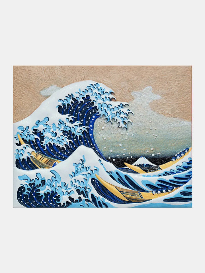 3D Great Wave Painting Kit for Relaxing Home Decor