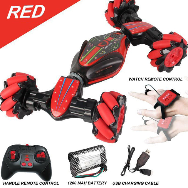 Gesture-Controlled Stunt RC Car for Off-Road Play