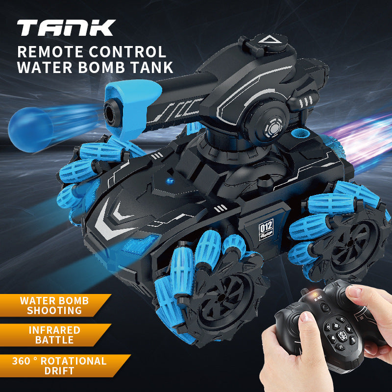 Remote Control Battle Tank With Water-Bomb Action
