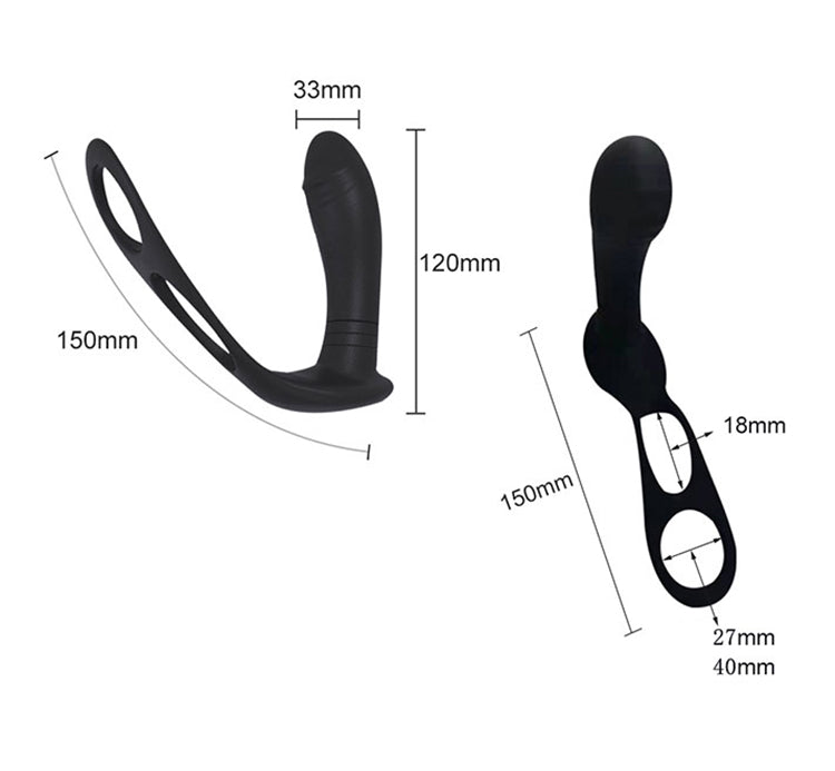 Remote Prostate Vibrator for Hands-Free Couples Play