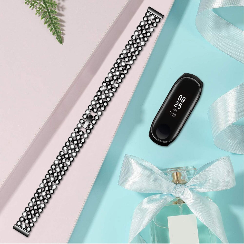 Rhinestone Stainless Steel Band for Xiaomi Mi Band 4