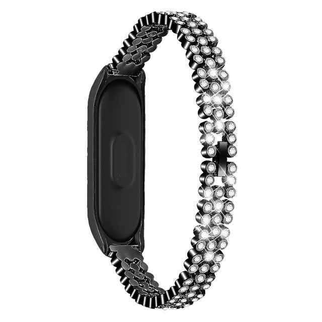 Rhinestone Stainless Steel Band for Xiaomi Mi Band 4