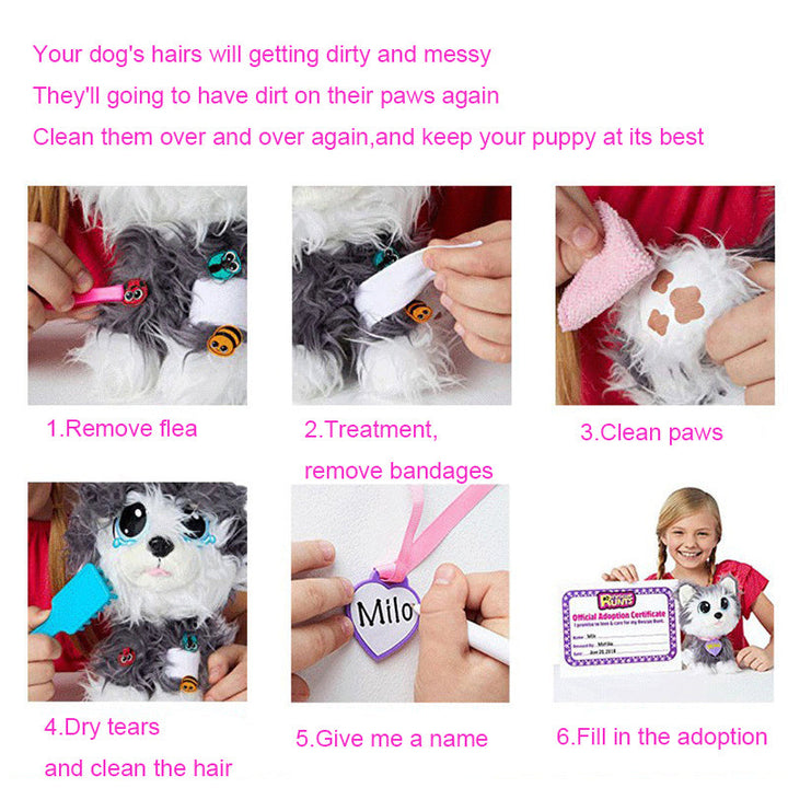 Rescue Runts Plush Puppy Toy for Caring Pretend Play