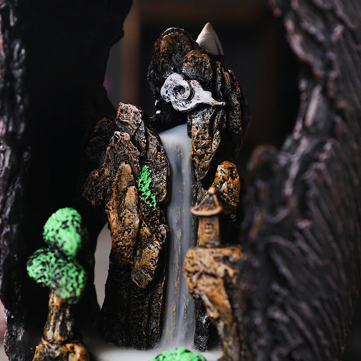 Backflow Incense Burner for Relaxing Waterfall Decor