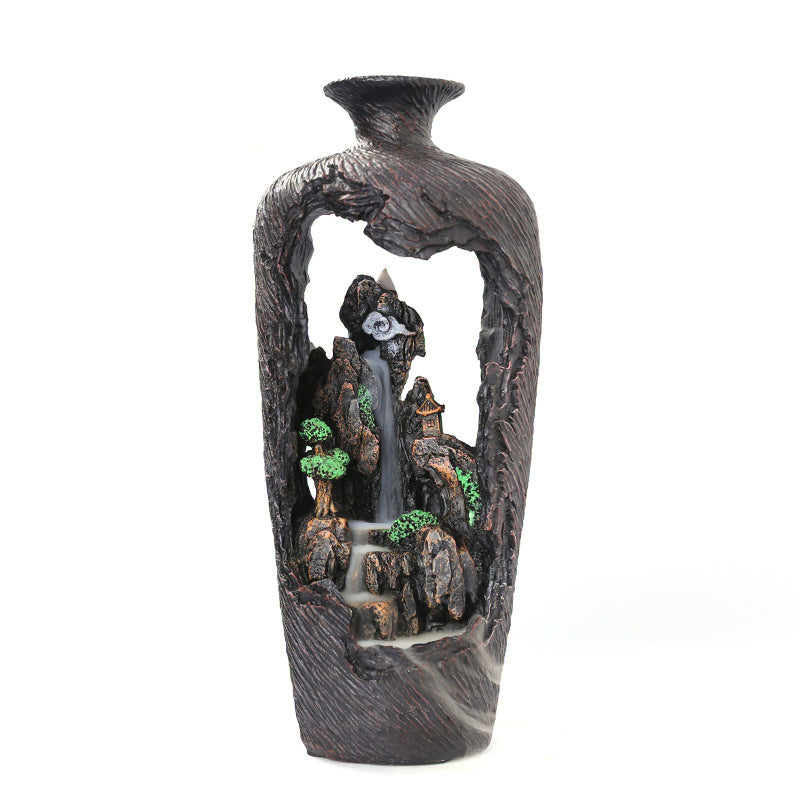 Backflow Incense Burner for Relaxing Waterfall Decor