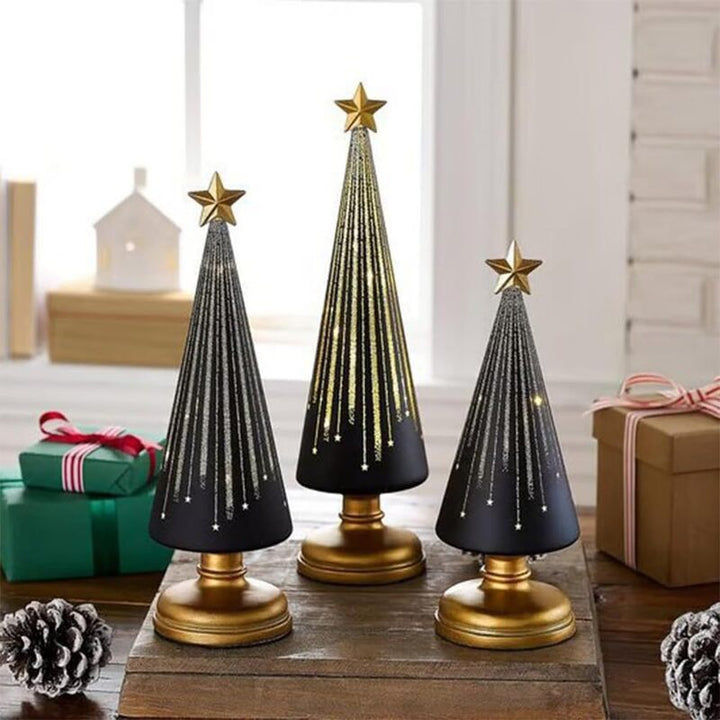 Resin Christmas Ornaments for Elegant Tabletop Decor