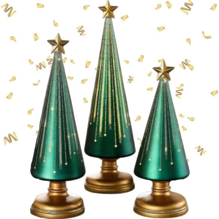 Resin Christmas Ornaments for Elegant Tabletop Decor