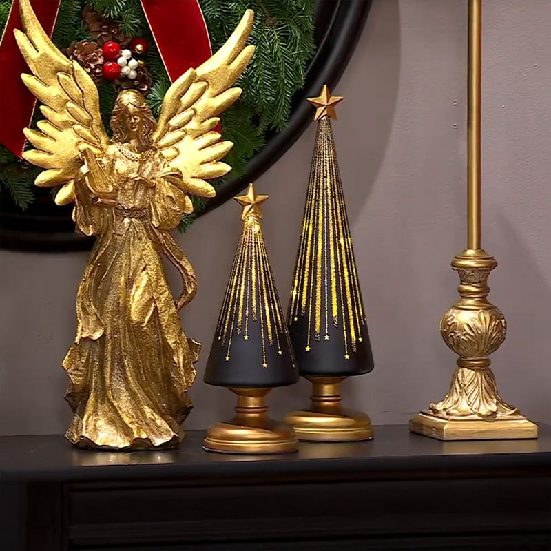 Resin Christmas Ornaments for Elegant Tabletop Decor