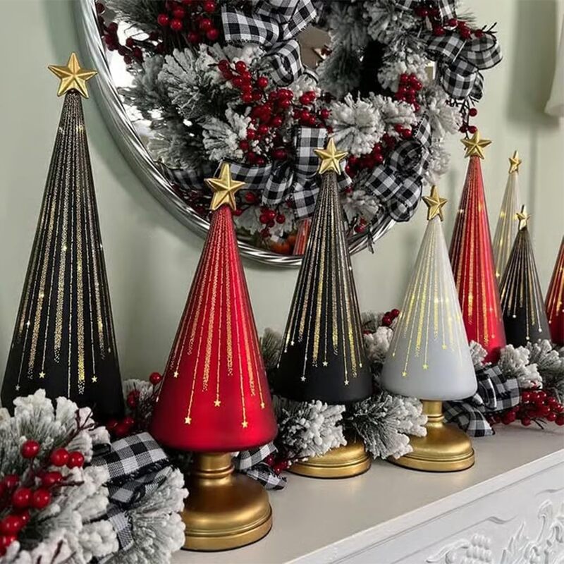 Resin Christmas Ornaments for Elegant Tabletop Decor