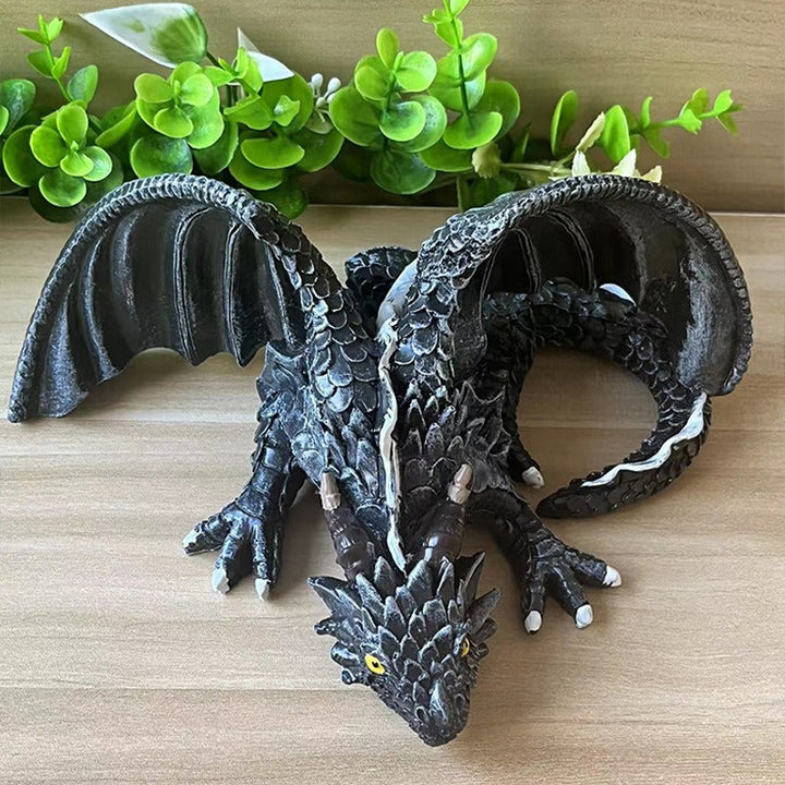 Winged Dragon Sculpture for Dramatic Fantasy Decor