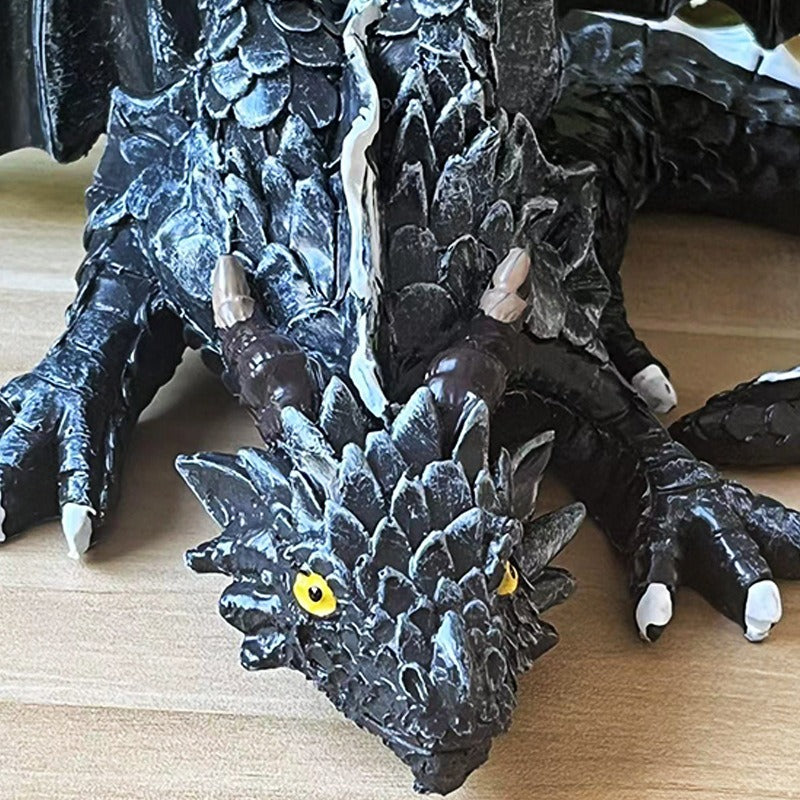 Winged Dragon Sculpture for Dramatic Fantasy Decor