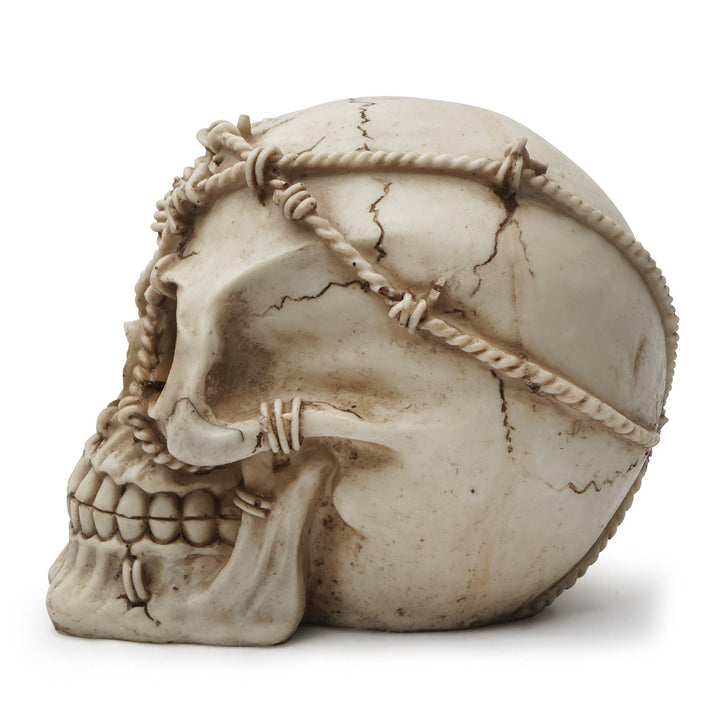 Resin Skull Sculpture for Dramatic Gothic Display