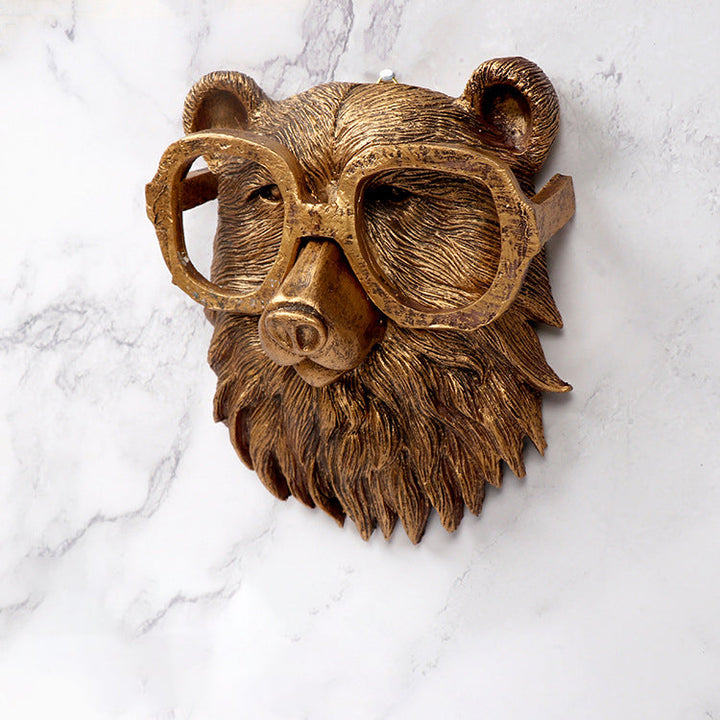Resin Animal Wall Ornaments for Rustic Halloween Decor