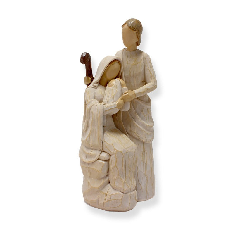 Family Figurine Decor for Warm Rustic Home Displays