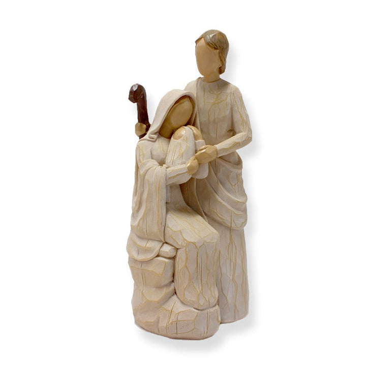 Family Figurine Decor for Warm Rustic Home Displays