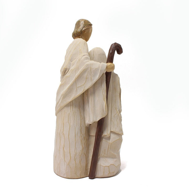 Family Figurine Decor for Warm Rustic Home Displays