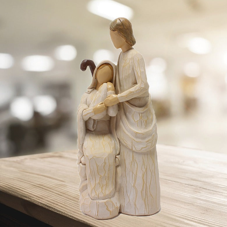 Family Figurine Decor for Warm Rustic Home Displays