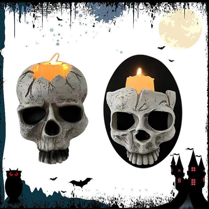 Skull Wall Lantern for Gothic Halloween Party Glow