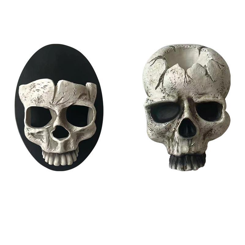 Skull Wall Lantern for Gothic Halloween Party Glow