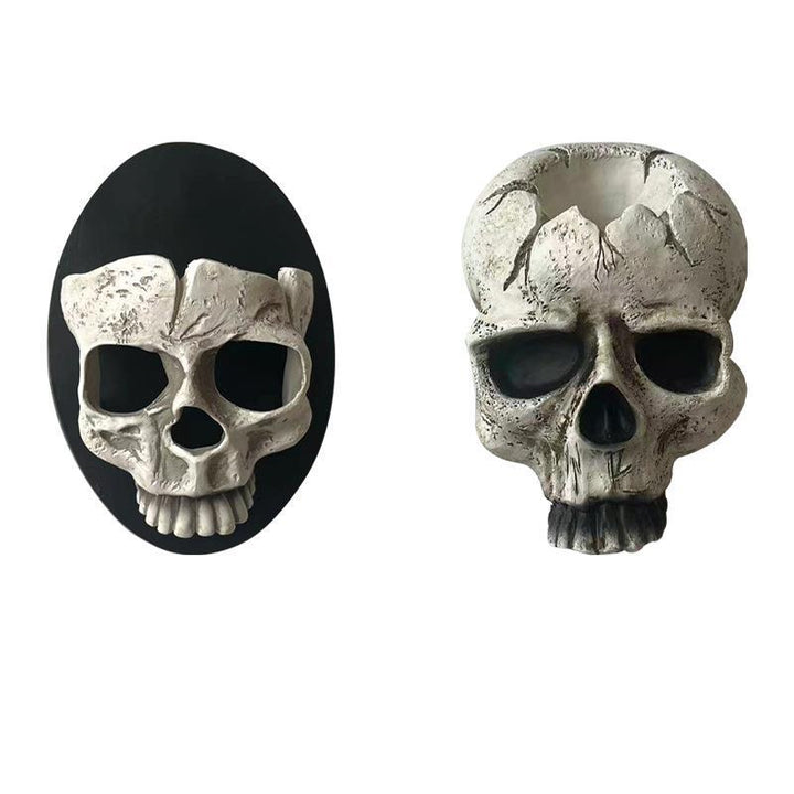 Skull Wall Lantern for Gothic Halloween Party Glow