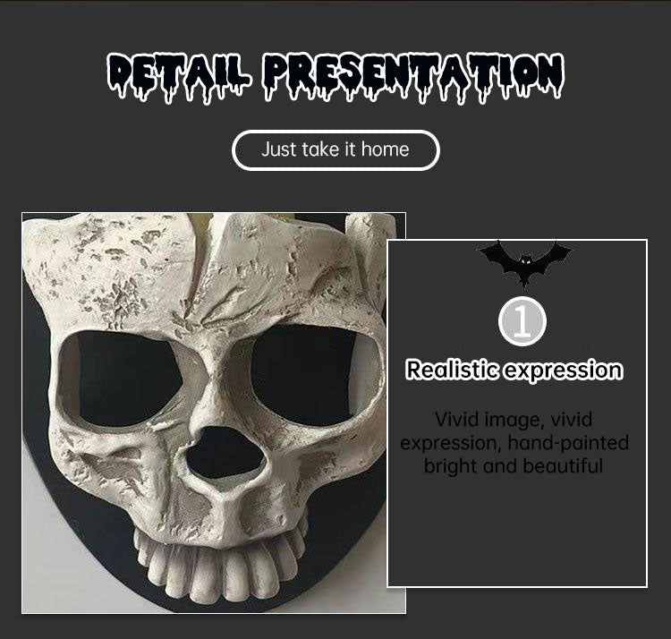 Skull Wall Lantern for Gothic Halloween Party Glow