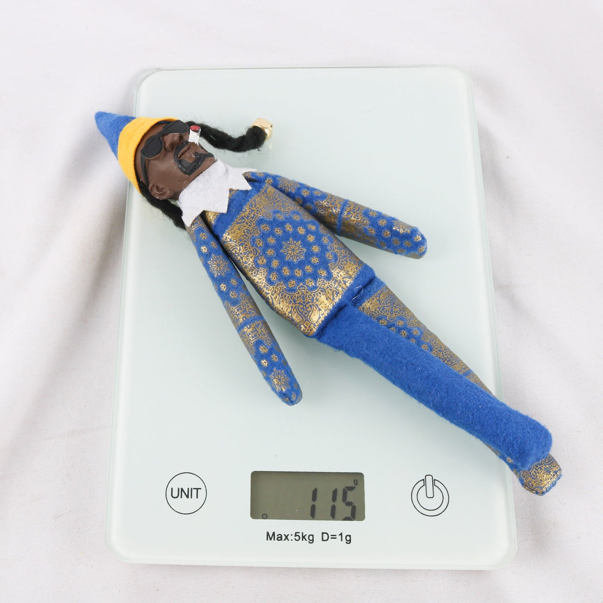 Snoop-Themed Christmas Elf Doll Conversation Decor