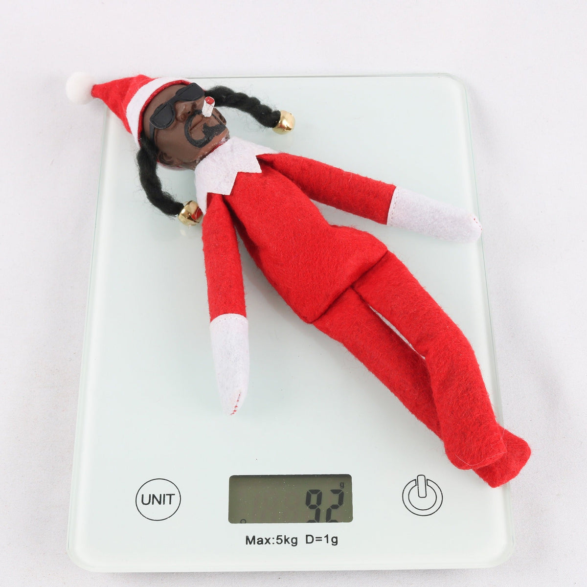 Snoop-Themed Christmas Elf Doll Conversation Decor