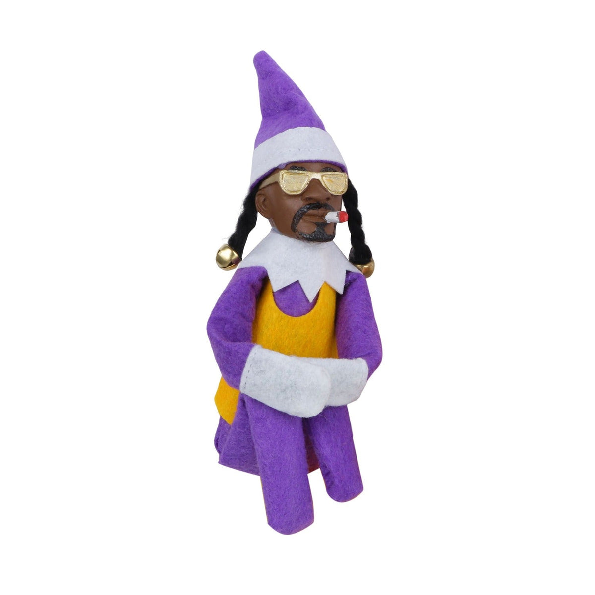 Snoop-Themed Christmas Elf Doll Conversation Decor