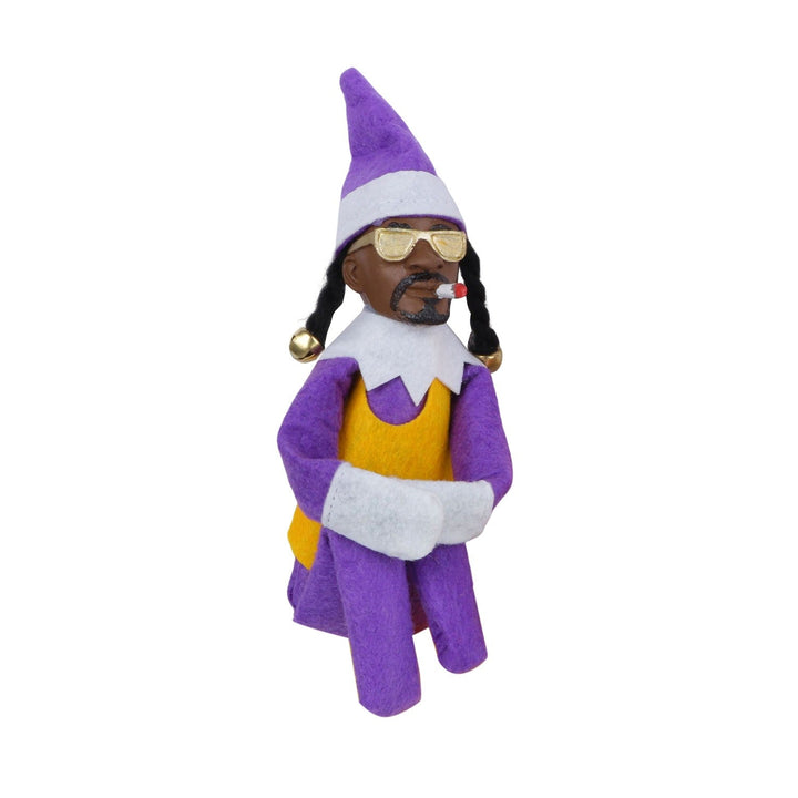 Snoop-Themed Christmas Elf Doll Conversation Decor