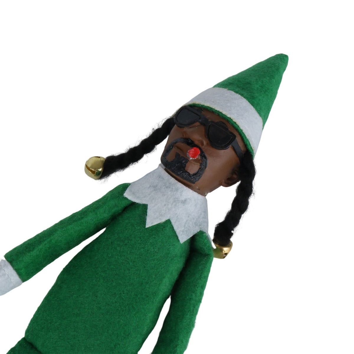 Snoop-Themed Christmas Elf Doll Conversation Decor