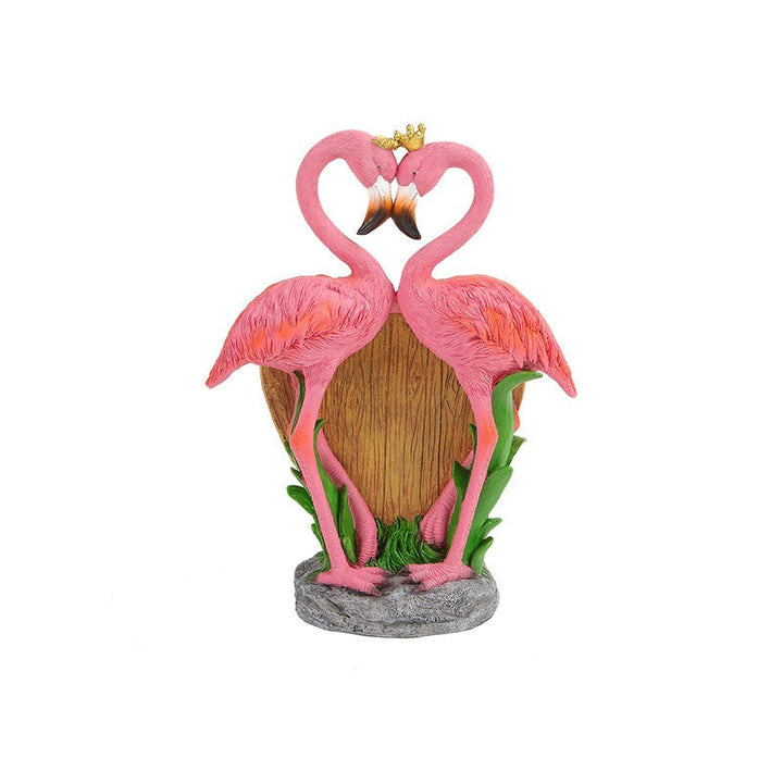 Resin Flamingo Flower Pot Decoration for Tropical Charm