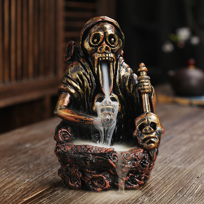 Skull Ghost Incense Burner for Mesmerizing Smoke Flow
