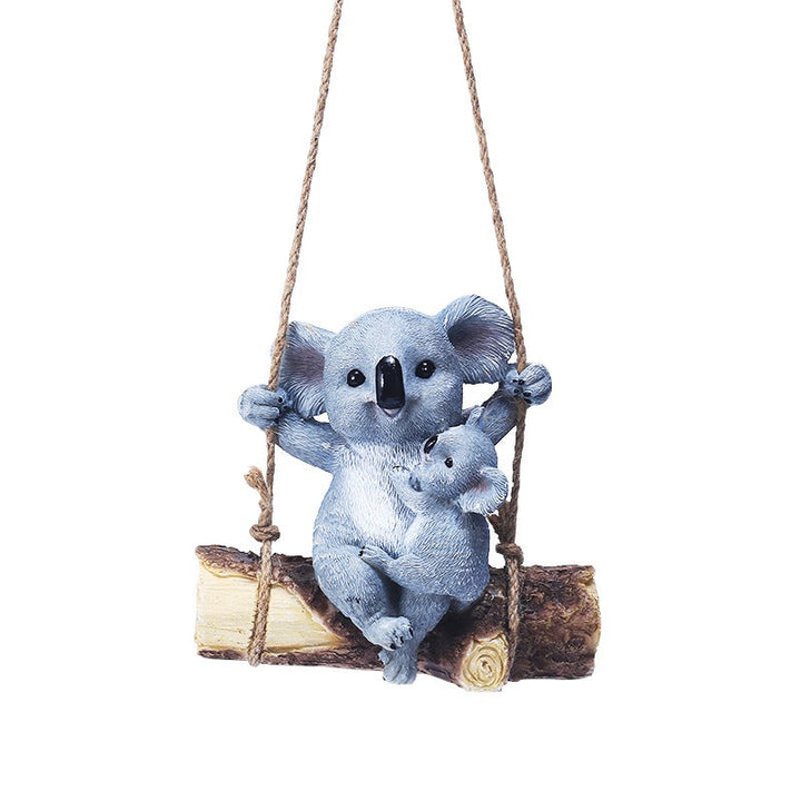 Koala Hanging Ornament for Whimsical Balcony Garden Decor