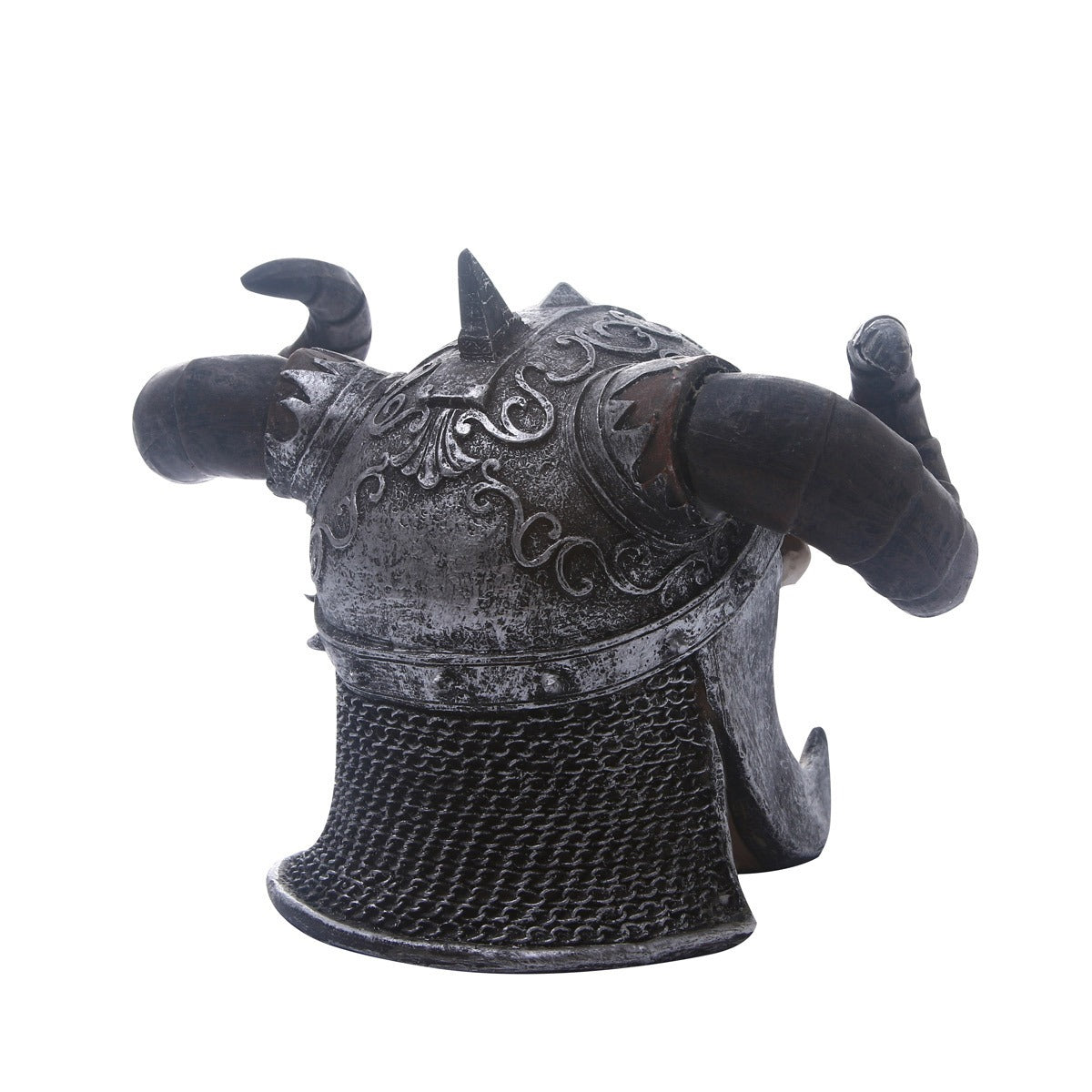 Resin Skeleton Bull Horn Skull Ornament | Gothic Home Decor