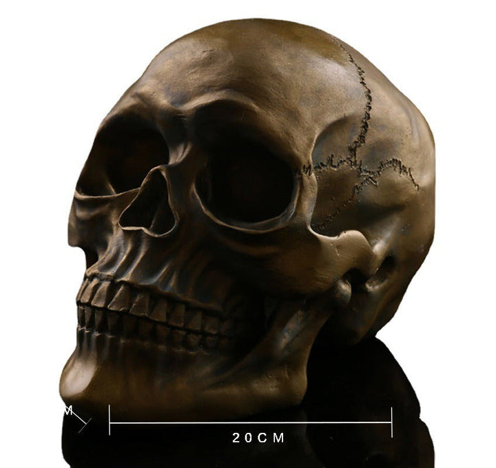 Antique Bronze Skull Decor for Gothic-Style Home Interiors
