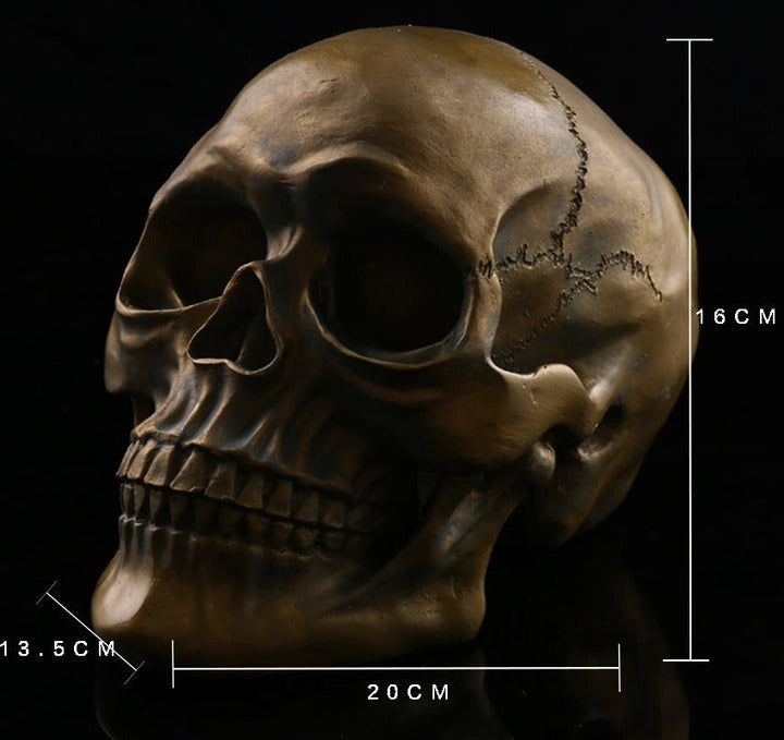 Antique Bronze Skull Decor for Gothic-Style Home Interiors